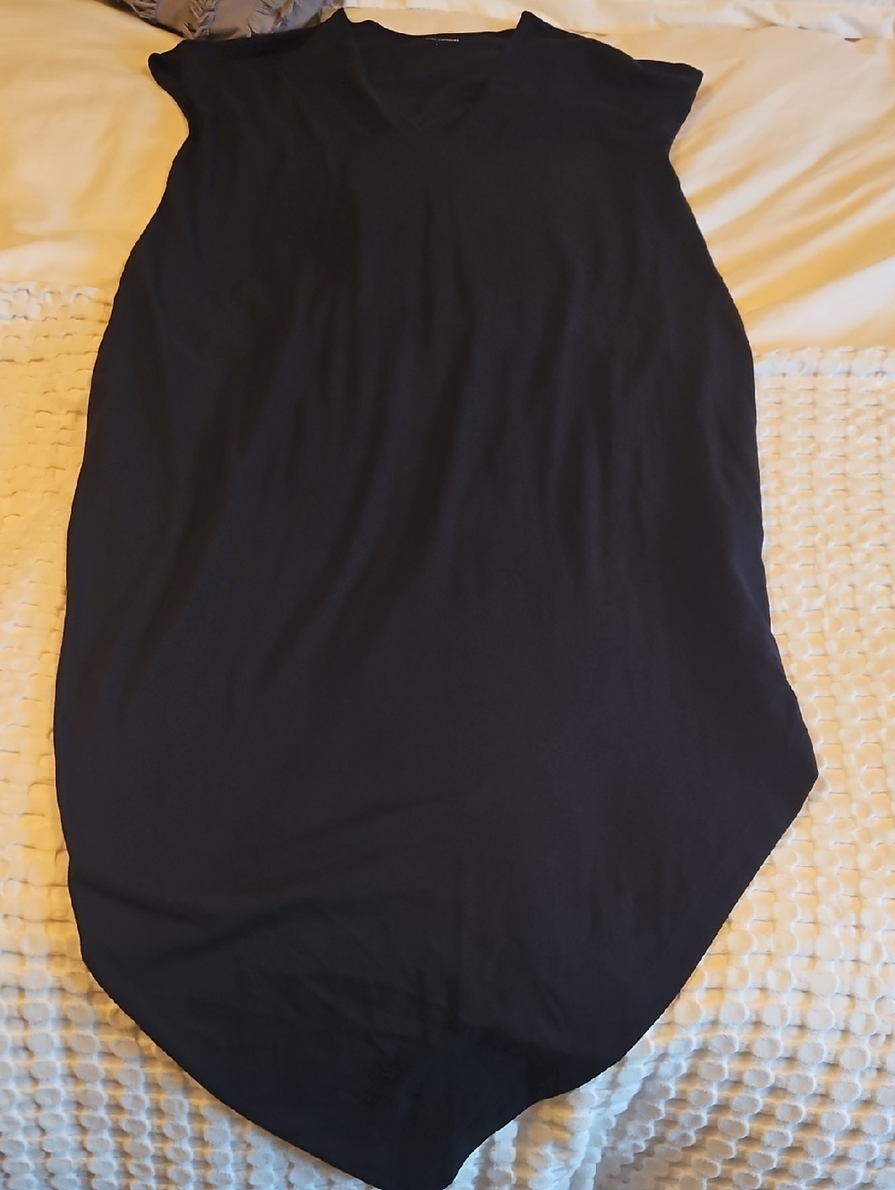 Universal Standard Navy Asymmetrical Geneva Dress